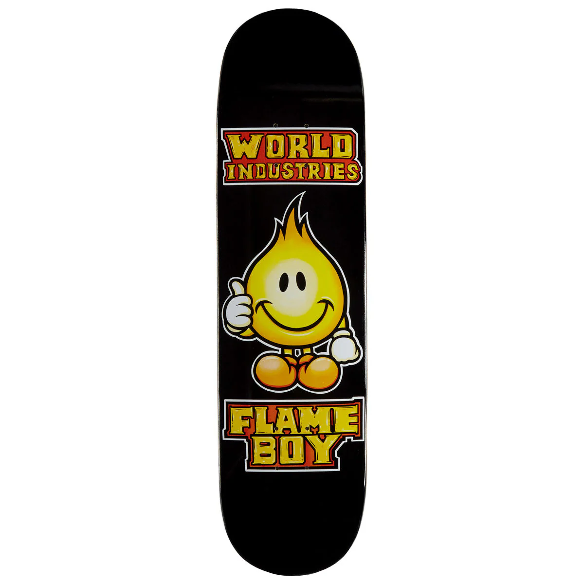 World Industries Solid Gold Flame Boy Skateboard Deck - 8.25"