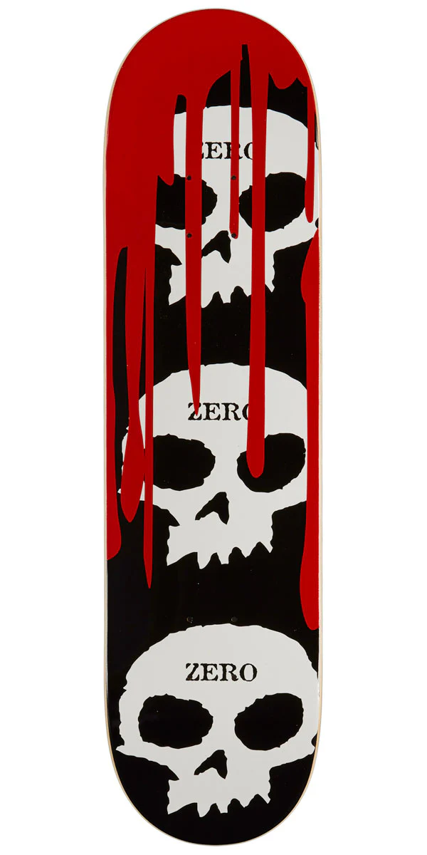 Zero 3 Skull Blood Skateboard Deck - 8.00"