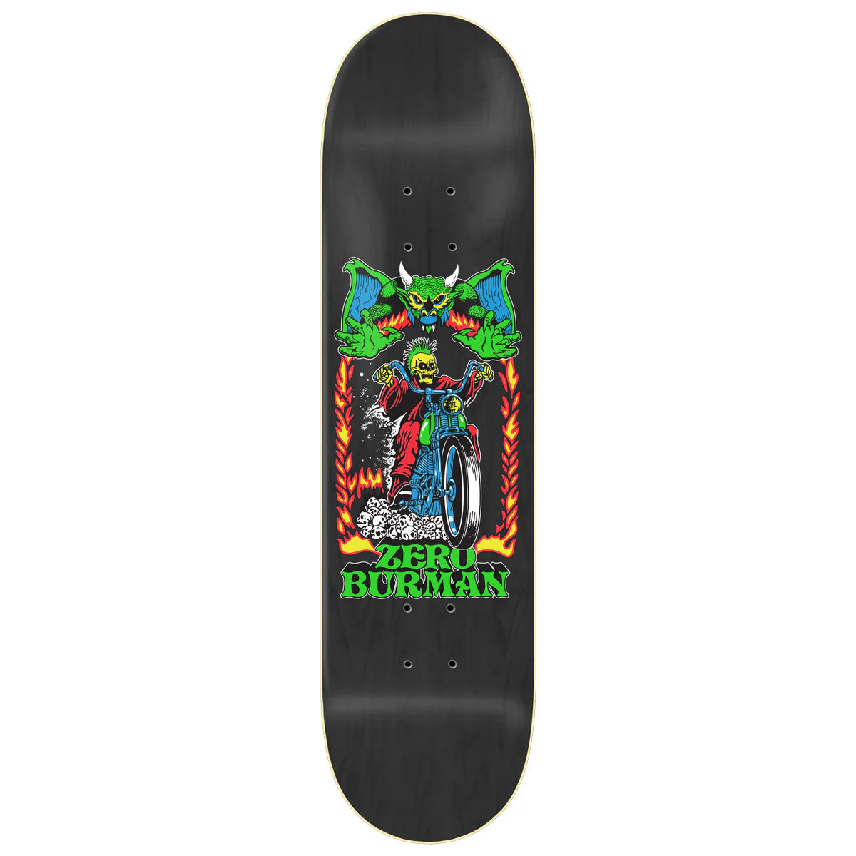 Zero Hell Ride Burman Skateboard Deck - 8.25"