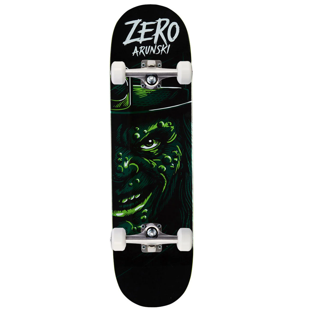 Zero St Paddy's Leprechaun Arunski Skateboard Complete - Green Foil - 8.50"