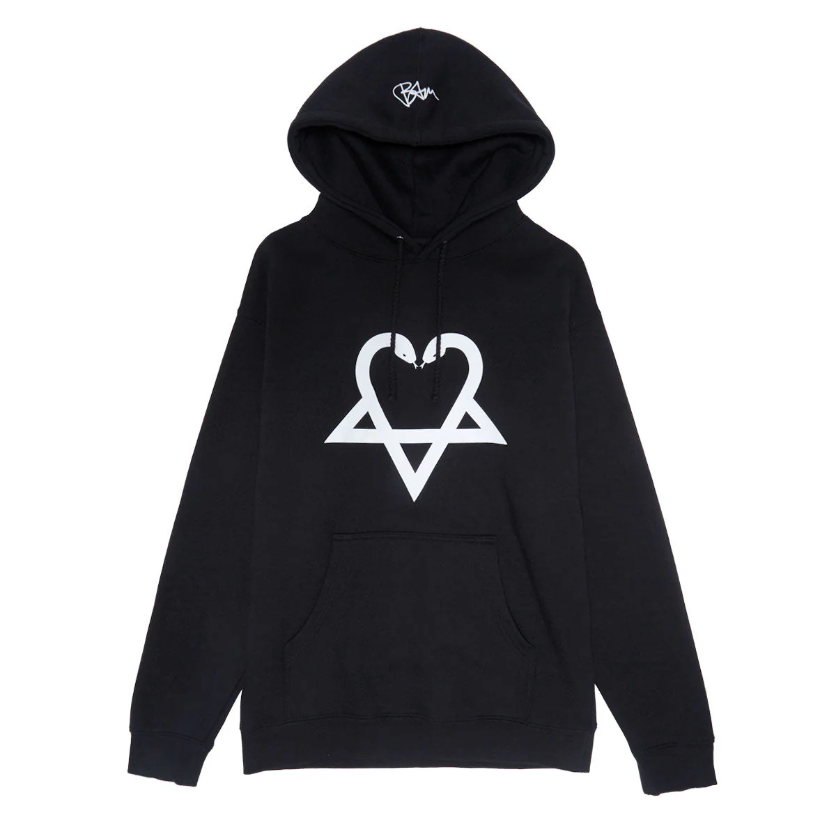Zero x Bam Heart Big Hoodie - Black
