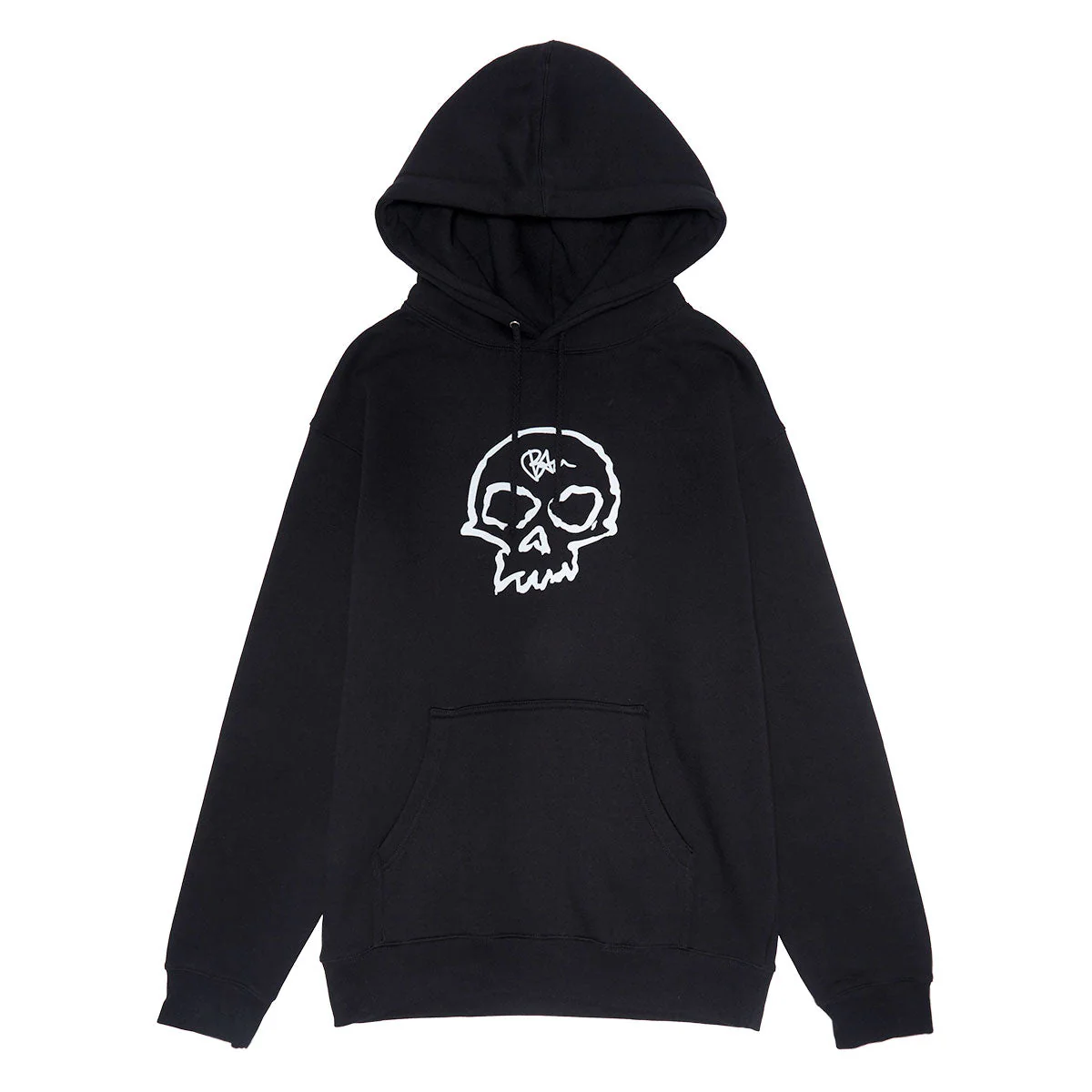 Zero x Bam Single Skull Hoodie - Black